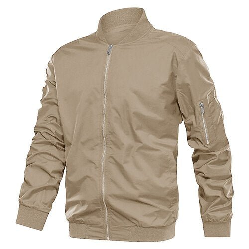Autumn Men's Lightweight Bomber Jacket Coat Mens Spring Casual Jackets Students Baseball Style Coats Outerwear Boys