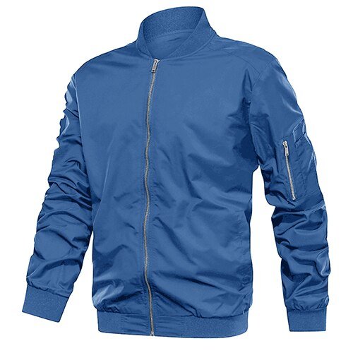 Autumn Men's Lightweight Bomber Jacket Coat Mens Spring Casual Jackets Students Baseball Style Coats Outerwear Boys