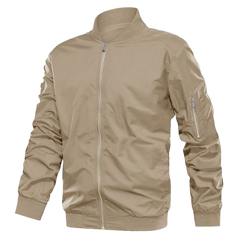 Autumn Men's Lightweight Bomber Jacket Coat Mens Spring Casual Jackets Students Baseball Style Coats Outerwear Boys