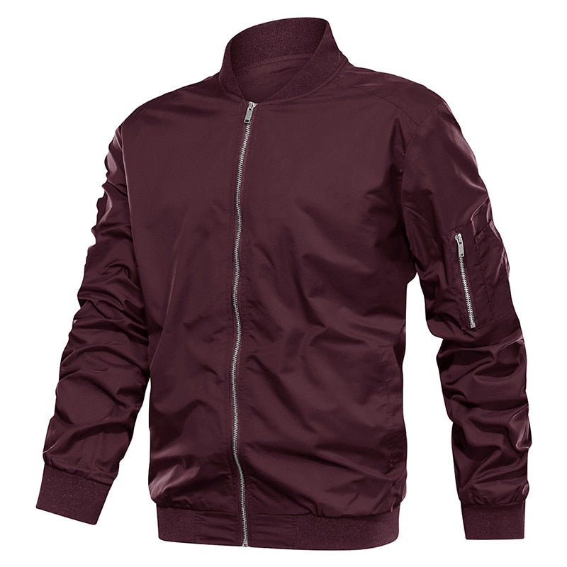 Autumn Men's Lightweight Bomber Jacket Coat Mens Spring Casual Jackets Students Baseball Style Coats Outerwear Boys