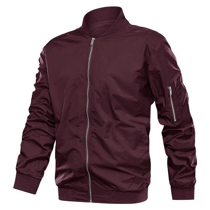 Autumn Men's Lightweight Bomber Jacket Coat Mens Spring Casual  Jackets Students Baseball Style Coats Outerwear Boys